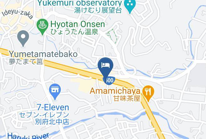 Beppu City - Kannawa Onsen Hotel Yoshimi Maps
