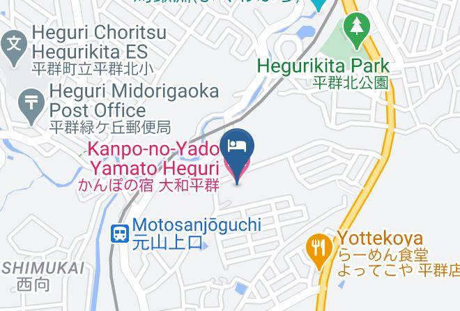 Heguri Townikoma District - Kanpo No Yado Yamato Heguri Maps