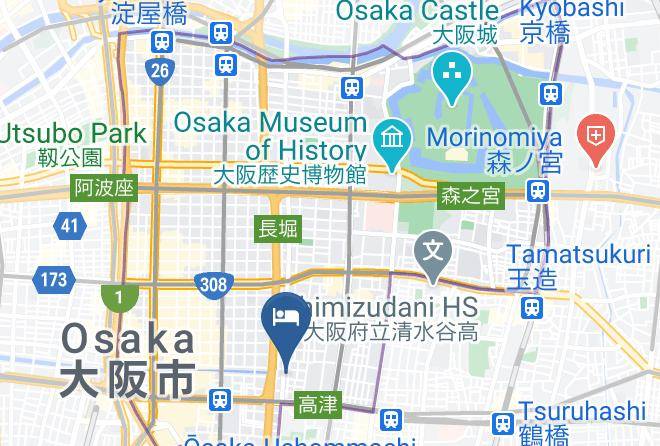 Osaka City Chuo Ward - Kansha 2f Osaka Erde Maps