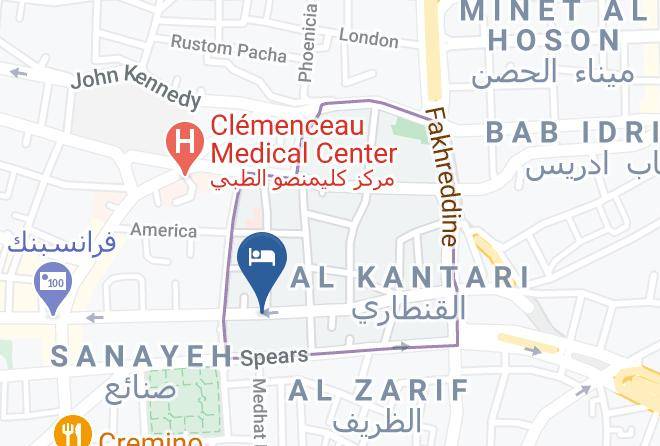 Beyrouth - Kantari Suites Maps