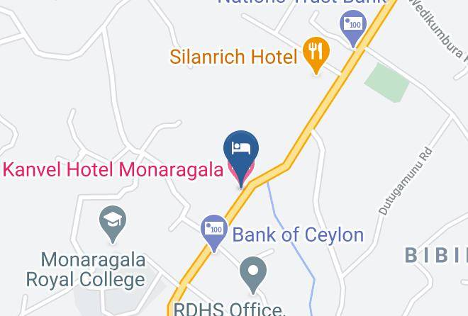 Badulla - Kanvel Hotel Monaragala Maps