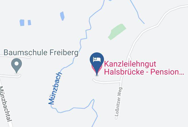Mittelsachsen - Kanzleilehngut Halsbrucke Pension Freiberg Halsbrucke Maps