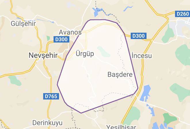 Urgup - Kapadokya Otel Maps