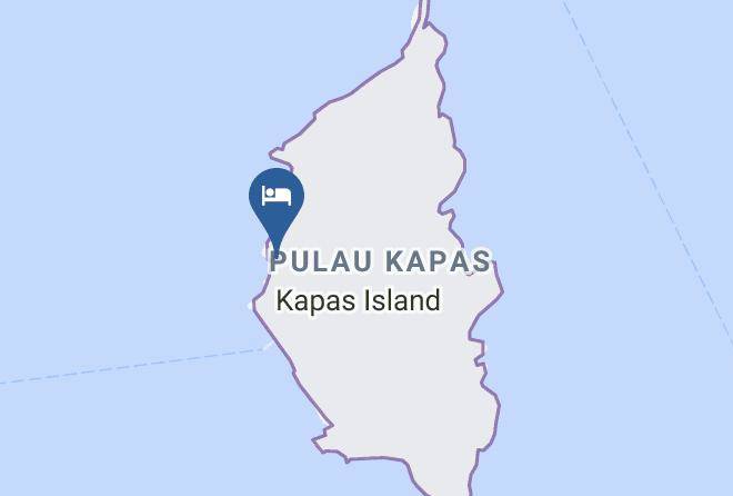Marang - Kapas Coral Beach Resort Maps