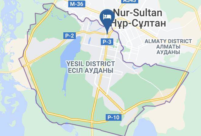 Nur Sultan - Kapsula Hotel Astana Maps