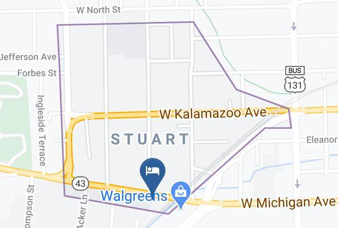Kalamazoo County West Main Hill - Kara's Kottages @ W Main St Maps