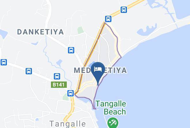 Galle - Karadiya Beach Resort Tangalle Maps
