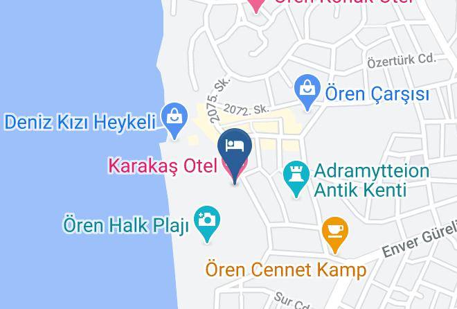 Burhaniye - Karakas Otel Maps