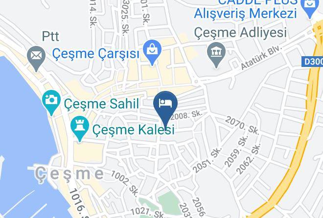 Cesme - Karakas Pansiyon Maps