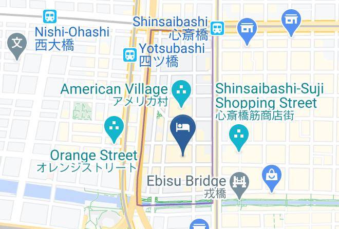 Osaka City Chuo Ward - Karaksa Hotel Osaka Namba Maps