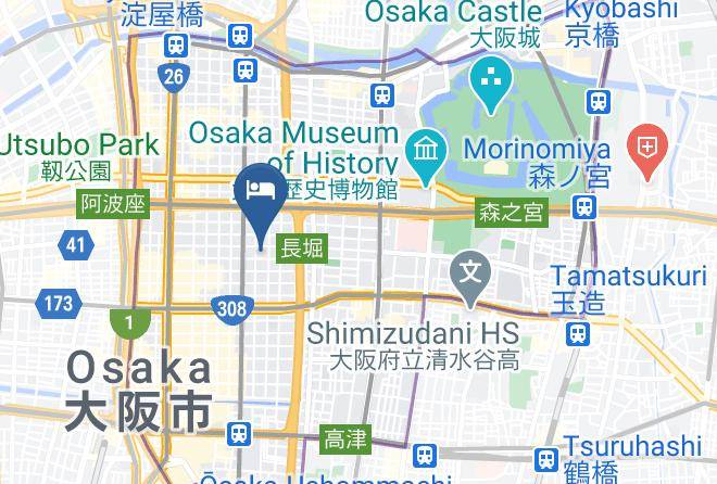 Osaka City Chuo Ward - Karaksa Hotel Osaka Shinsaibashi Maps