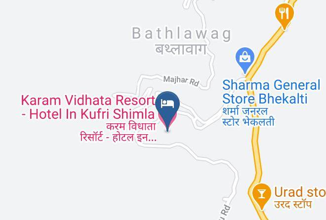 Theog - Karam Vidhata Resort Hotel In Kufri Shimla Maps