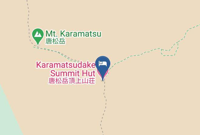 Karamatsudake Summit Hut Map