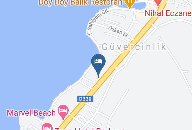 Bodrum - Karanfil Hotel Maps