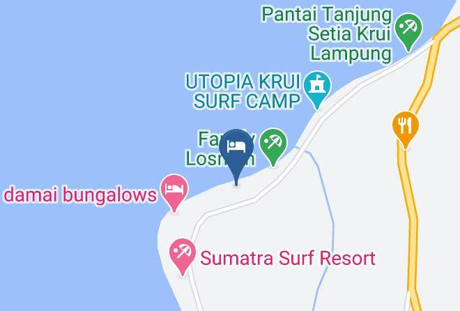 Lampung Barat - Karang Nyimbor Surf Hotel Maps