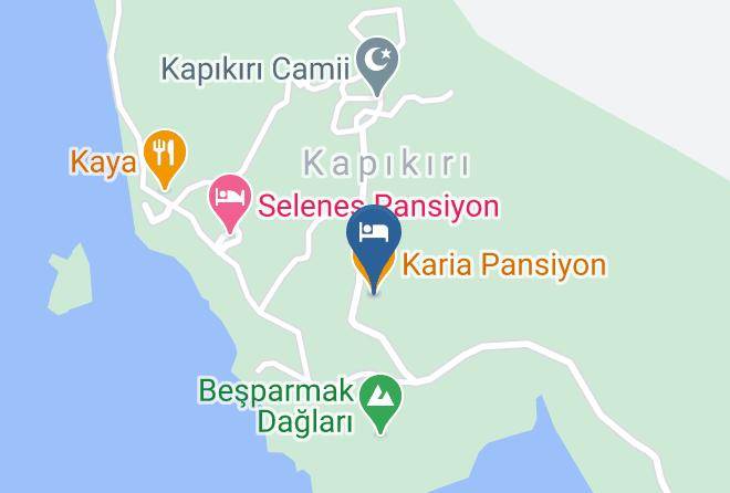 Mugla - Karia Pansiyon Maps
