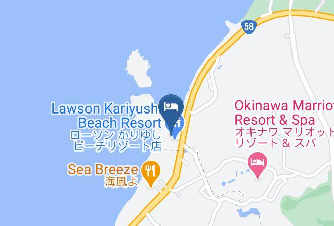 Nago City - Kariyushi Beach Maps