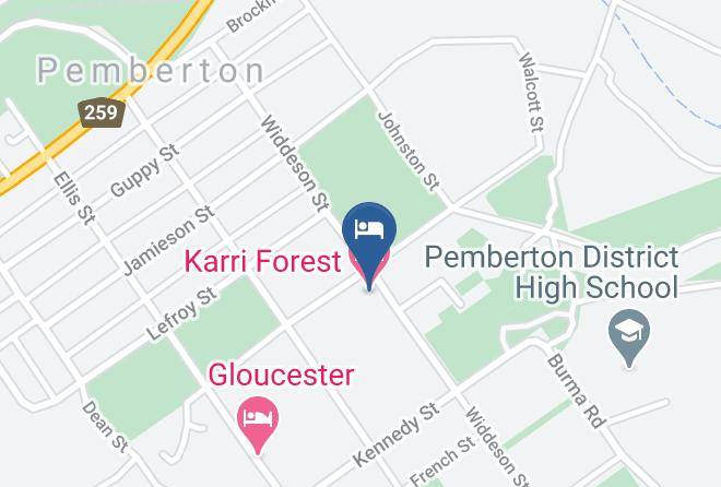 Manjimup - Karri Forest Motel Maps