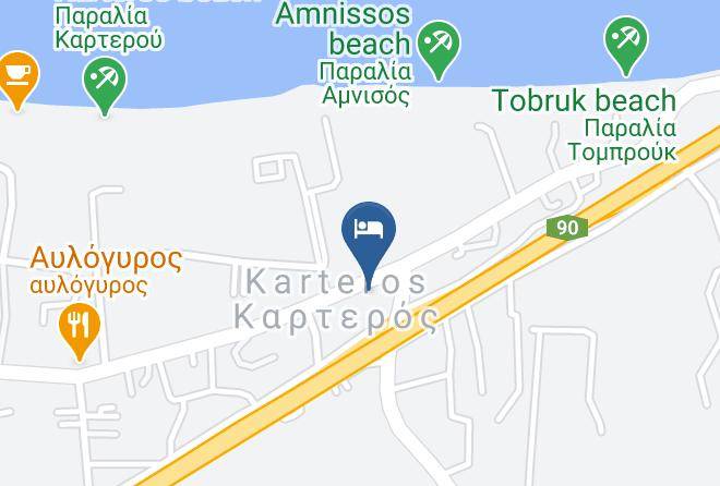 Iraklion - Karteros Hotel Maps