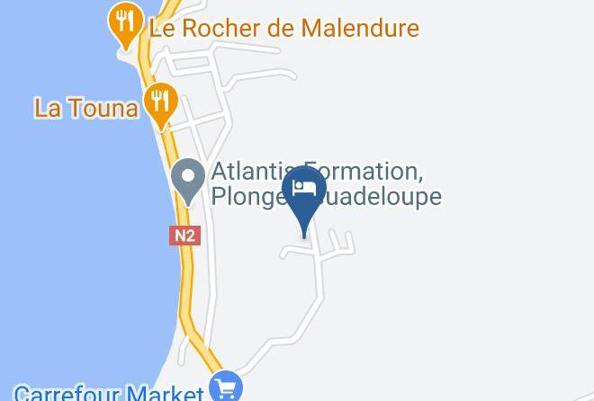 Bouillante - Karukera Sunset Ex Maryjacktropic Gites Guadeloupe Caraibes Maps