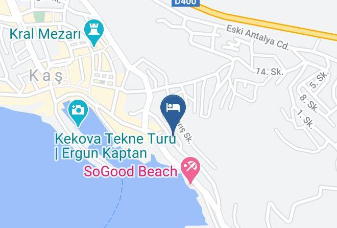 Kas - Defne Hotel Maps