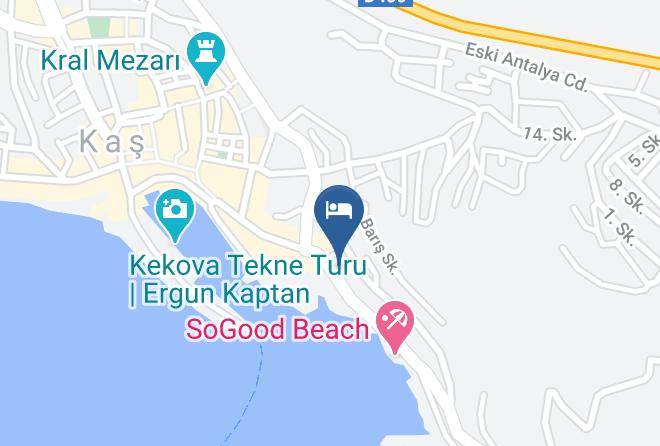 Kas - Hotel Ferah Maps