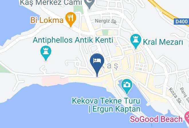 Kas - Yali Pansiyon Maps