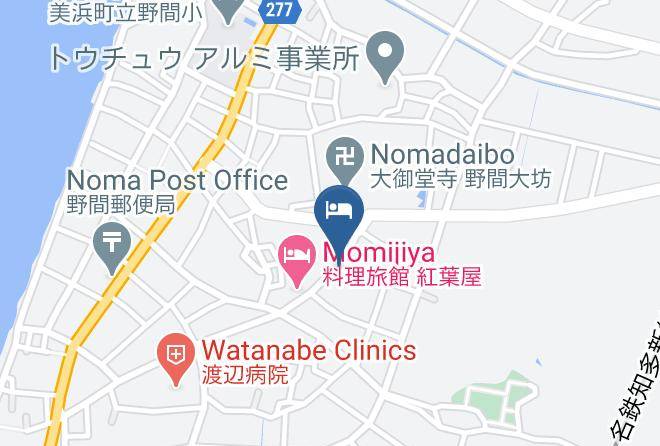 Mihama Townchita District - Kashiwaya Ryokan Maps