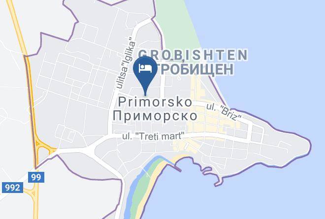 Primorsko - Kashta Za Gosti Ivanovi Maps