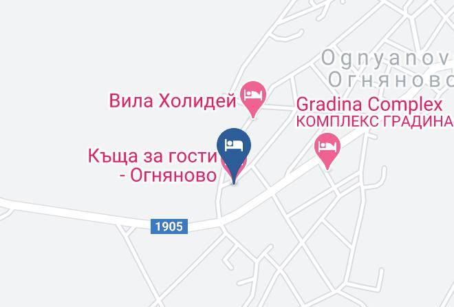 Kashta Za Gosti Ognyanovo Map
