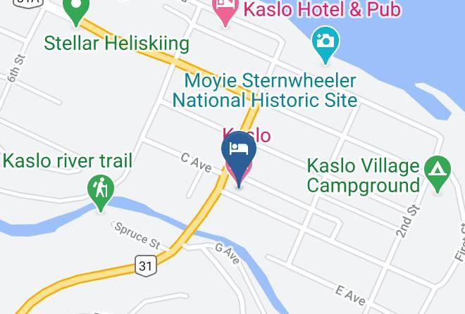 Central Kootenay - Kaslo Motel Maps