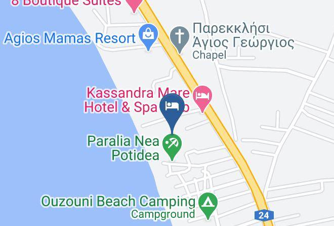 Kassandra Mare Hotel & Spa Club Map