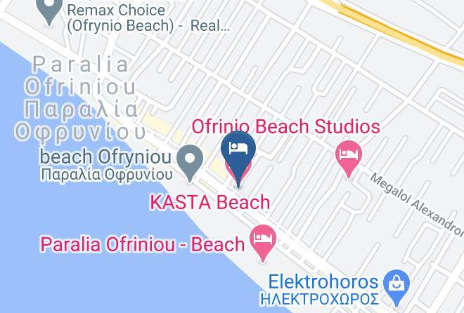 Kavalla - Kasta Beach Hotel Maps