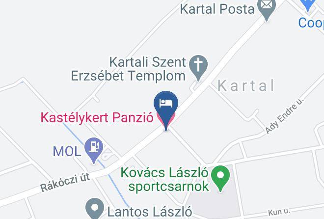 Kartal - Kastelykert Panzio Maps