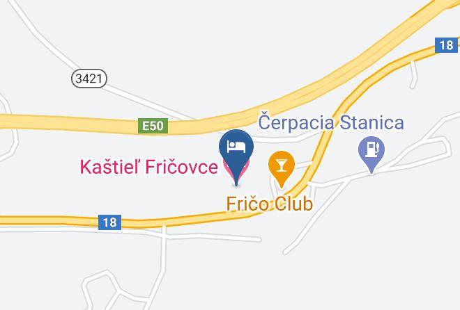 Fricovce - Kastiel Fricovce Maps