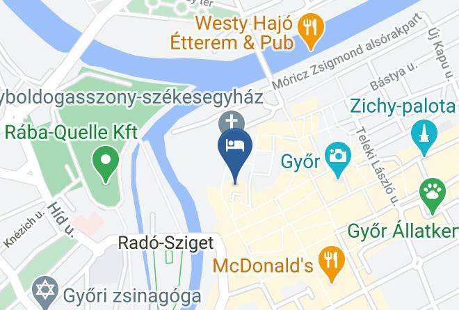 Gyor - Katalinkert Panzio Maps
