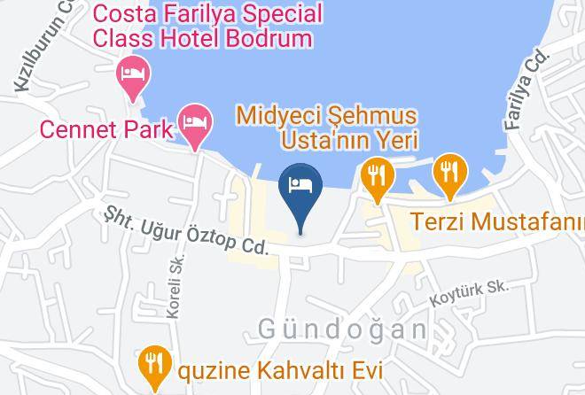 Bodrum - Katamaran Hotel Maps