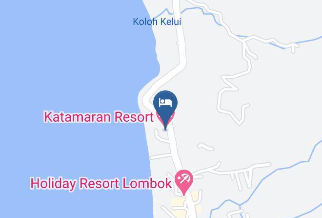 West Lombok Regency - Katamaran Resort Maps