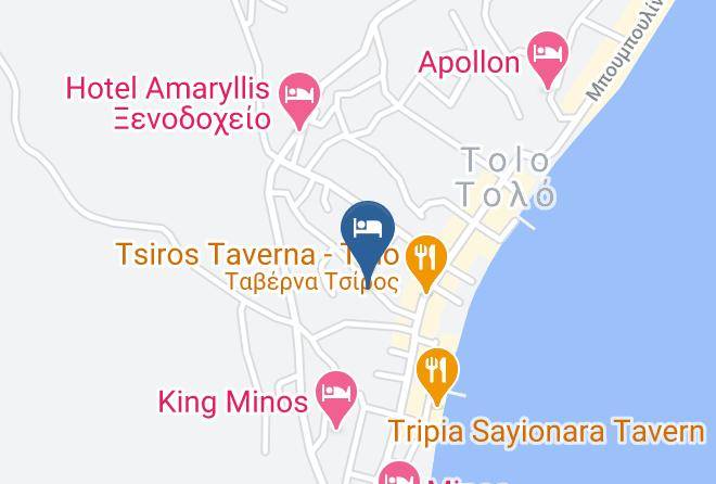 Argolis - Katerina Hotel Maps