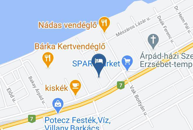Balatonfenyves - Katica Haz Maps
