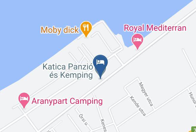 Siofok - Katica Panzio Es Kemping Maps