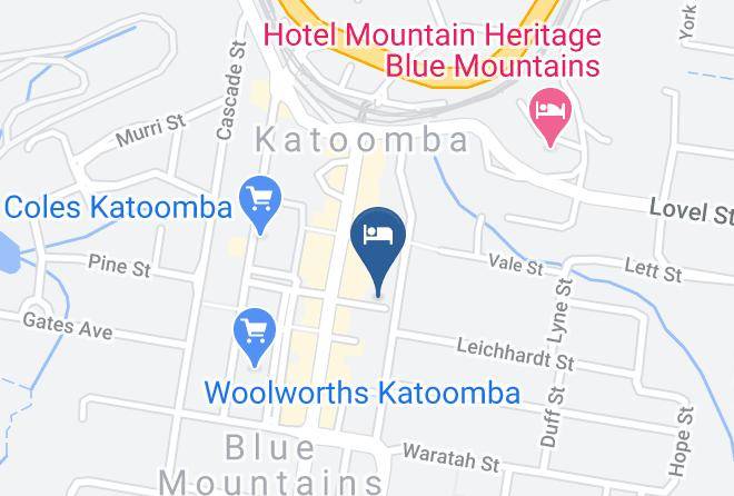 Blue Mountains - Katoomba Mountain Lodge Maps