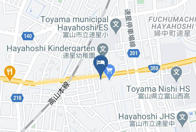 Toyama City - Katsue Ryokan Maps