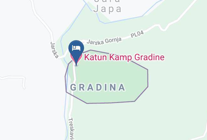 Katun Kamp Gradine Map