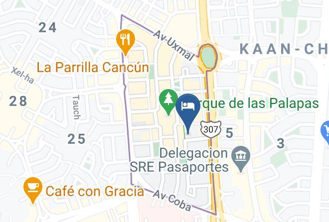 Benito Juarez - Kavia Cancun Hotel Maps