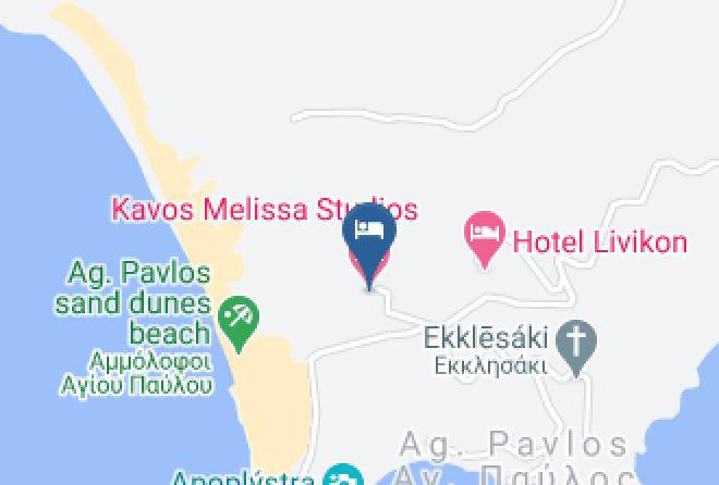Kavos Melissa Studios Map