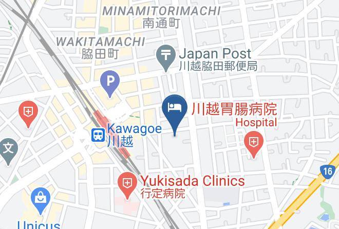 Kawagoe City - Kawagoe Daiichi Hotel Maps