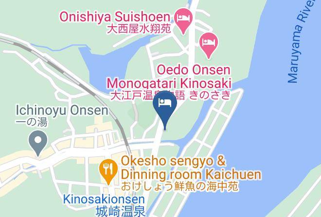 Toyooka City - Kawaguchiya Kinosaki River Side Maps