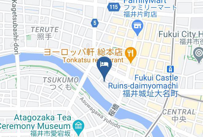 Fukui City - Kawajin Ryokan Maps