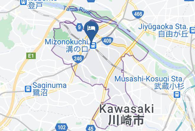 Kawasaki City Takatsu Ward - Kawasaki Daiichi Hotel Mizonokuchi Maps
